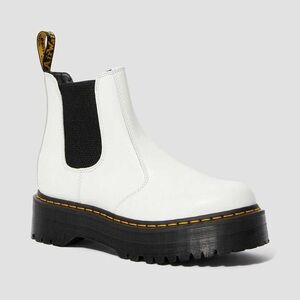 NEW Dr. Martens White Platform Ankle Boots